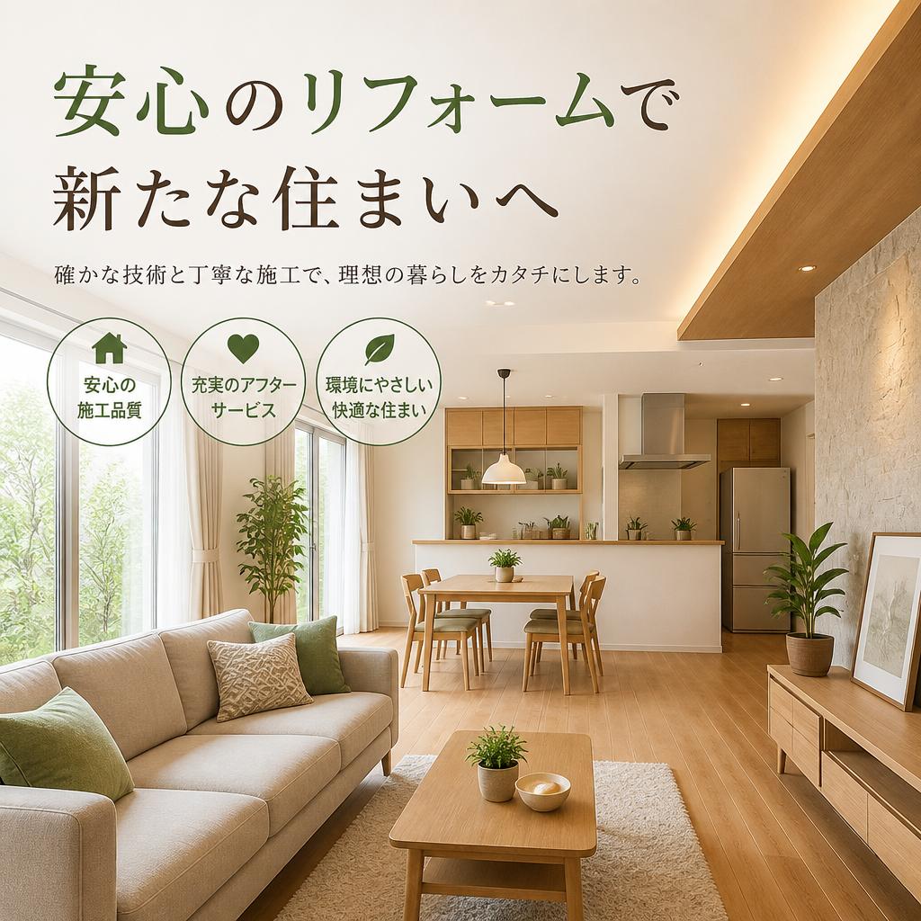 安心のリフォームで新たな住まいへ