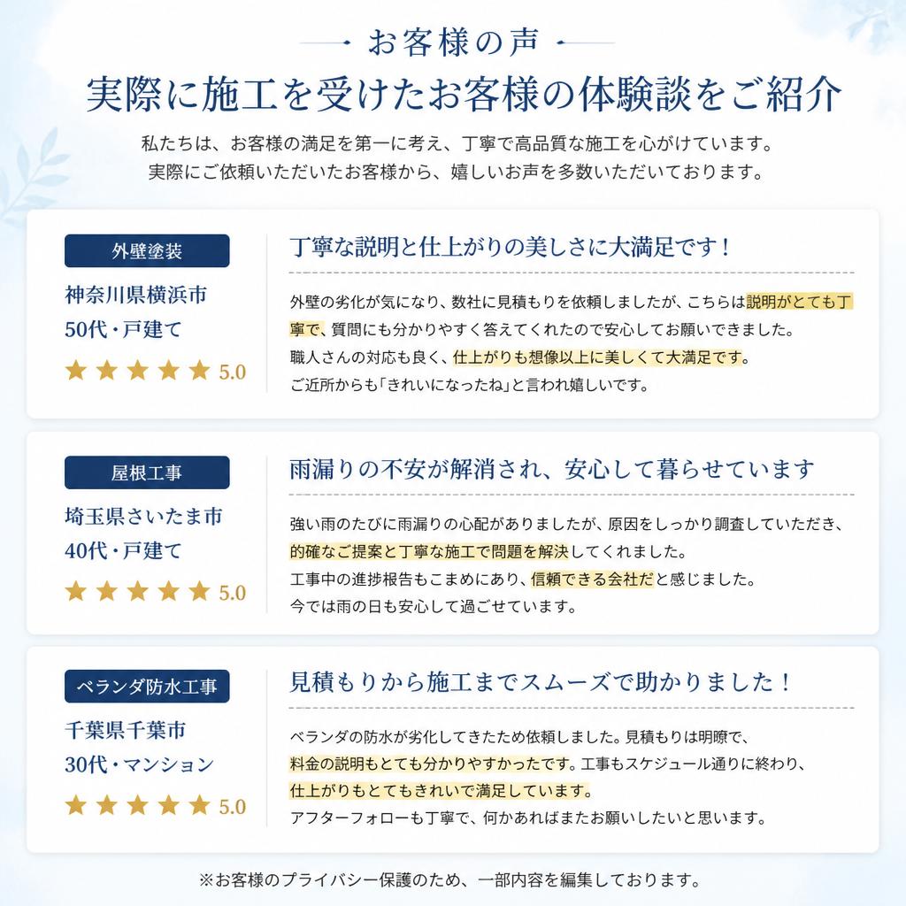 お客様の声
