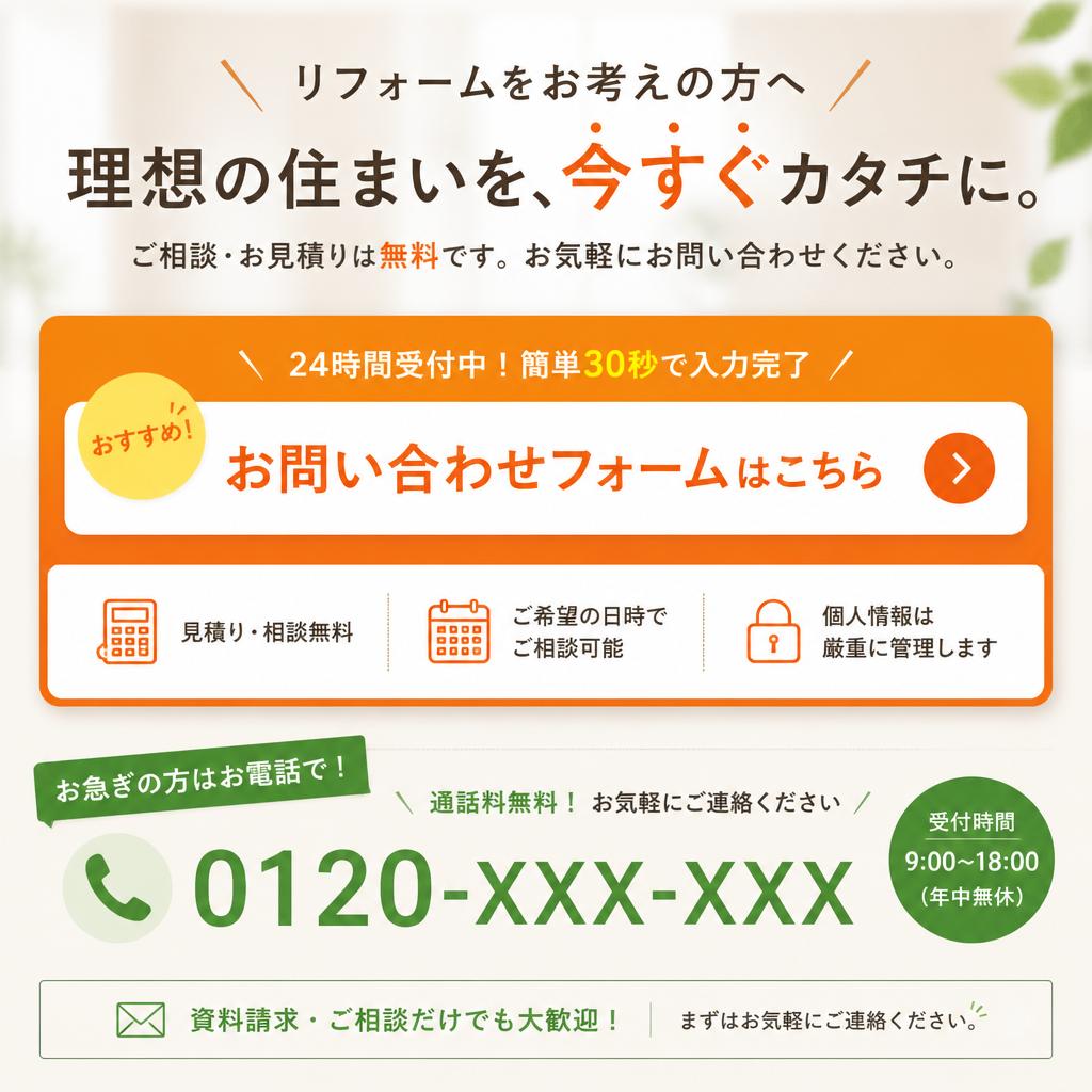 今すぐお問い合わせを！
