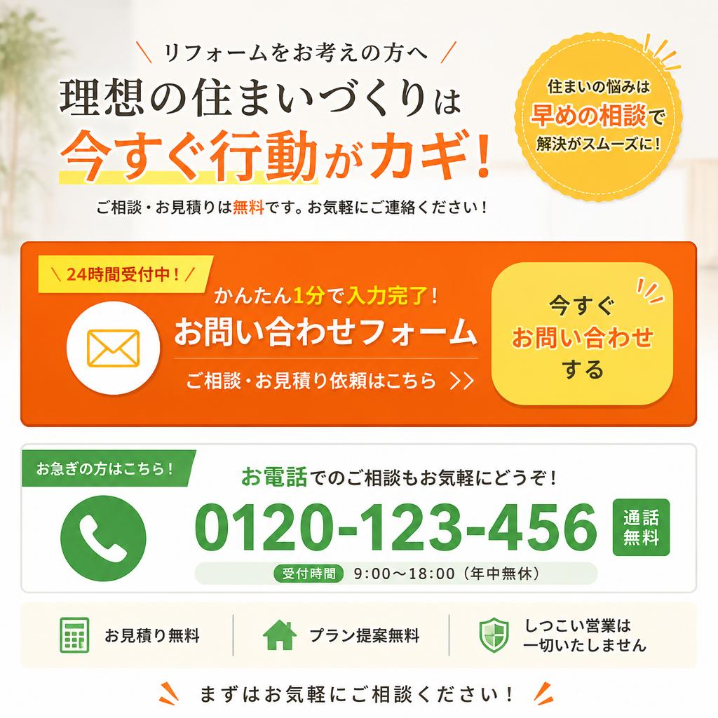 今すぐお問い合わせを！