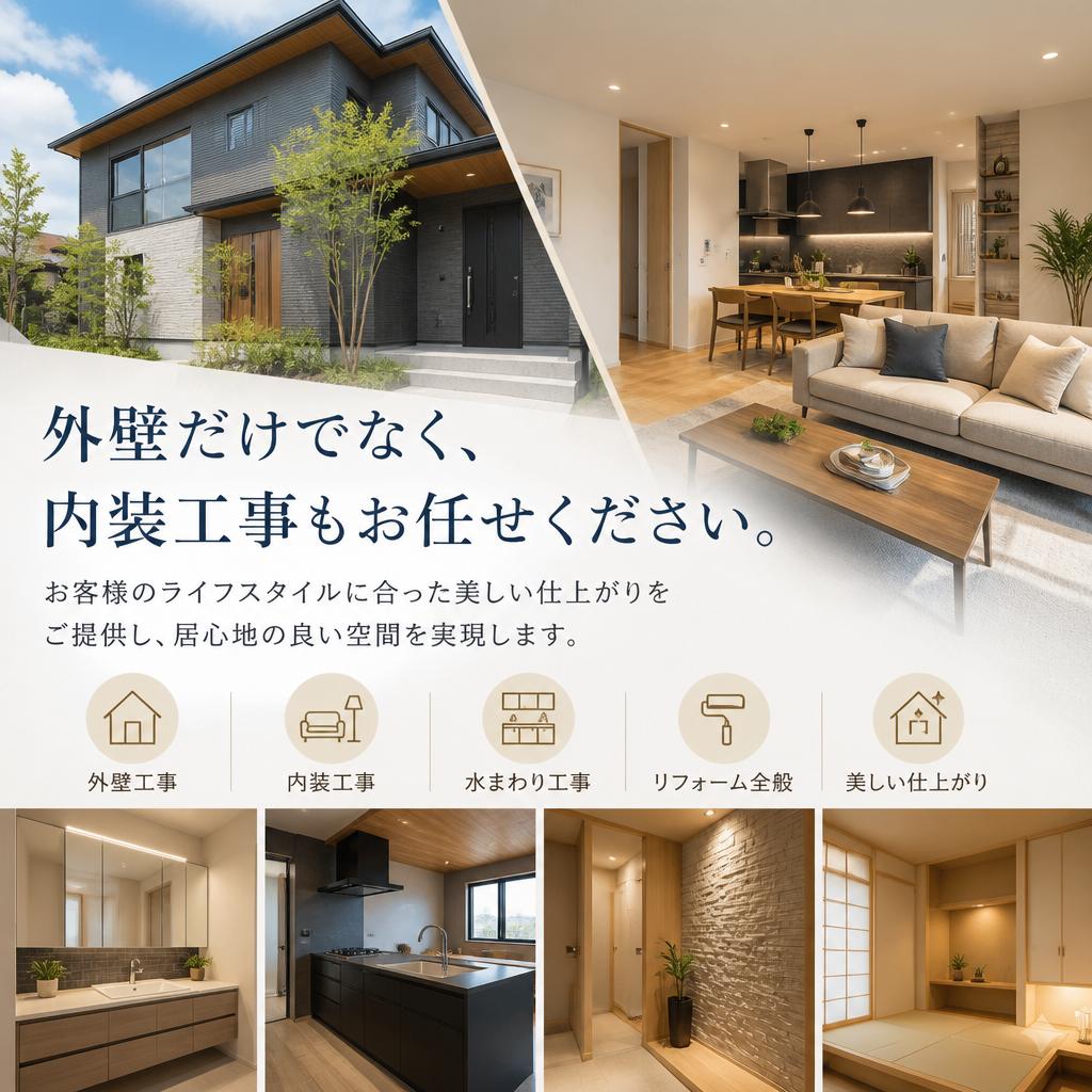 内装工事の対応も可能