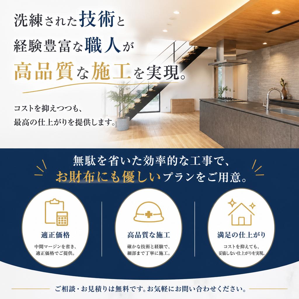コストパフォーマンスに自信あり