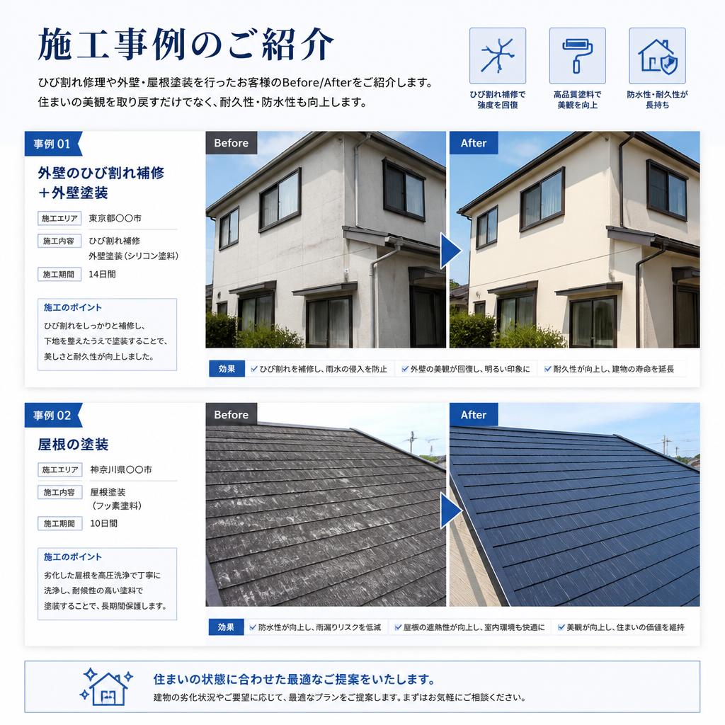 施工事例紹介：美しく蘇る住まい