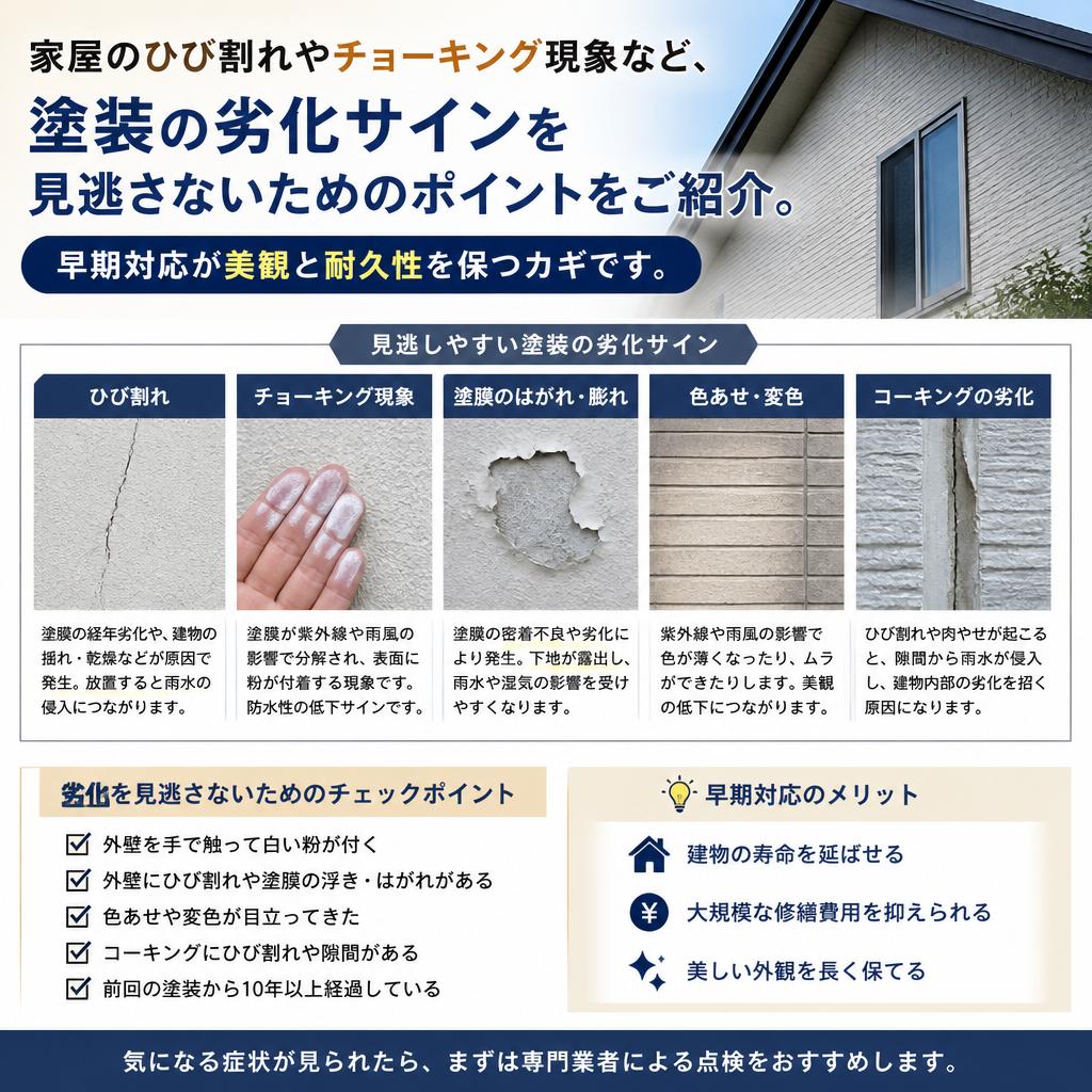 2. 劣化のサインを見逃さない！