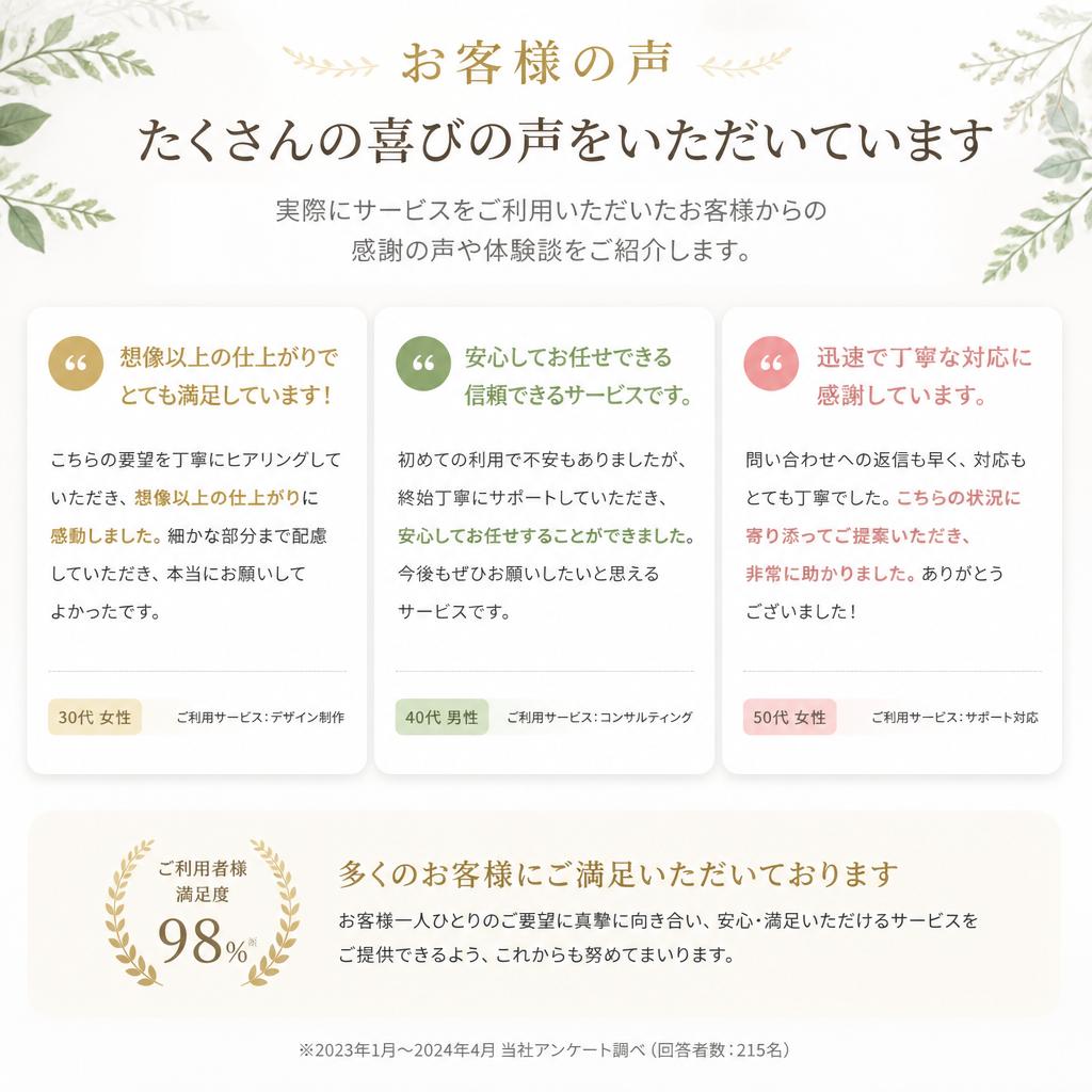 4. お客様の声