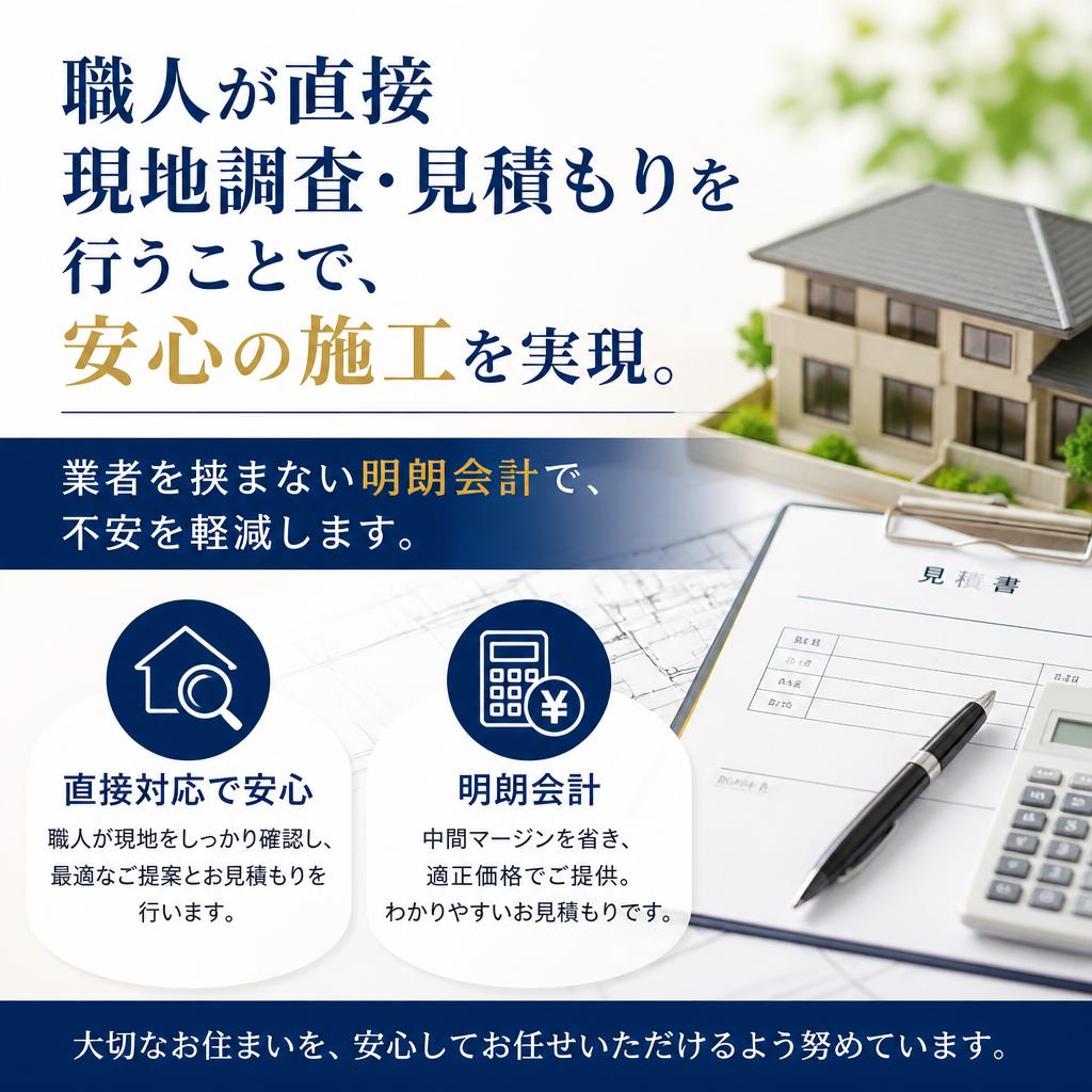 安心・安全な施工プロセス